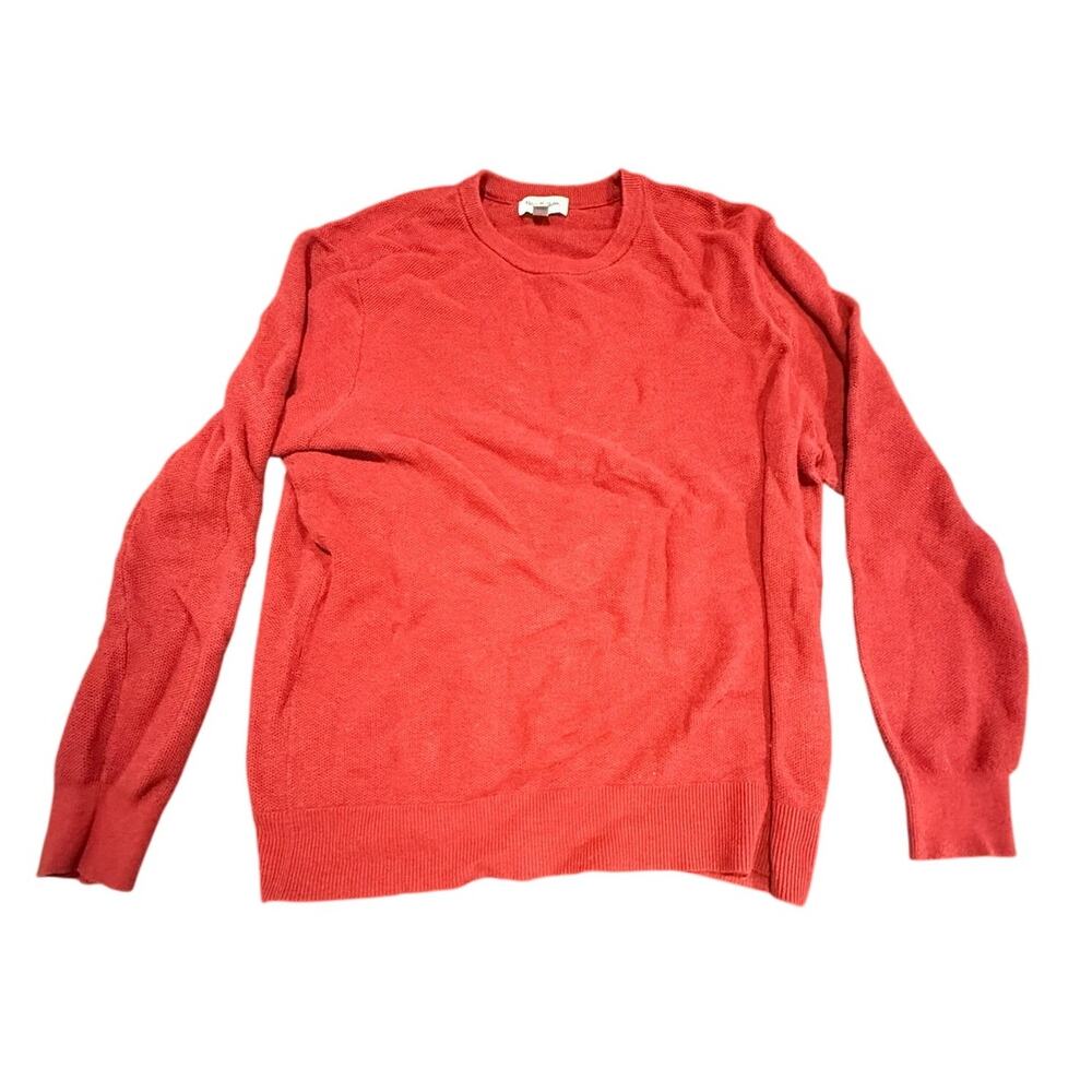 Goodfellow & Co Men's Terracotta Red Crewneck Pullover Knit Sweater Size XL
